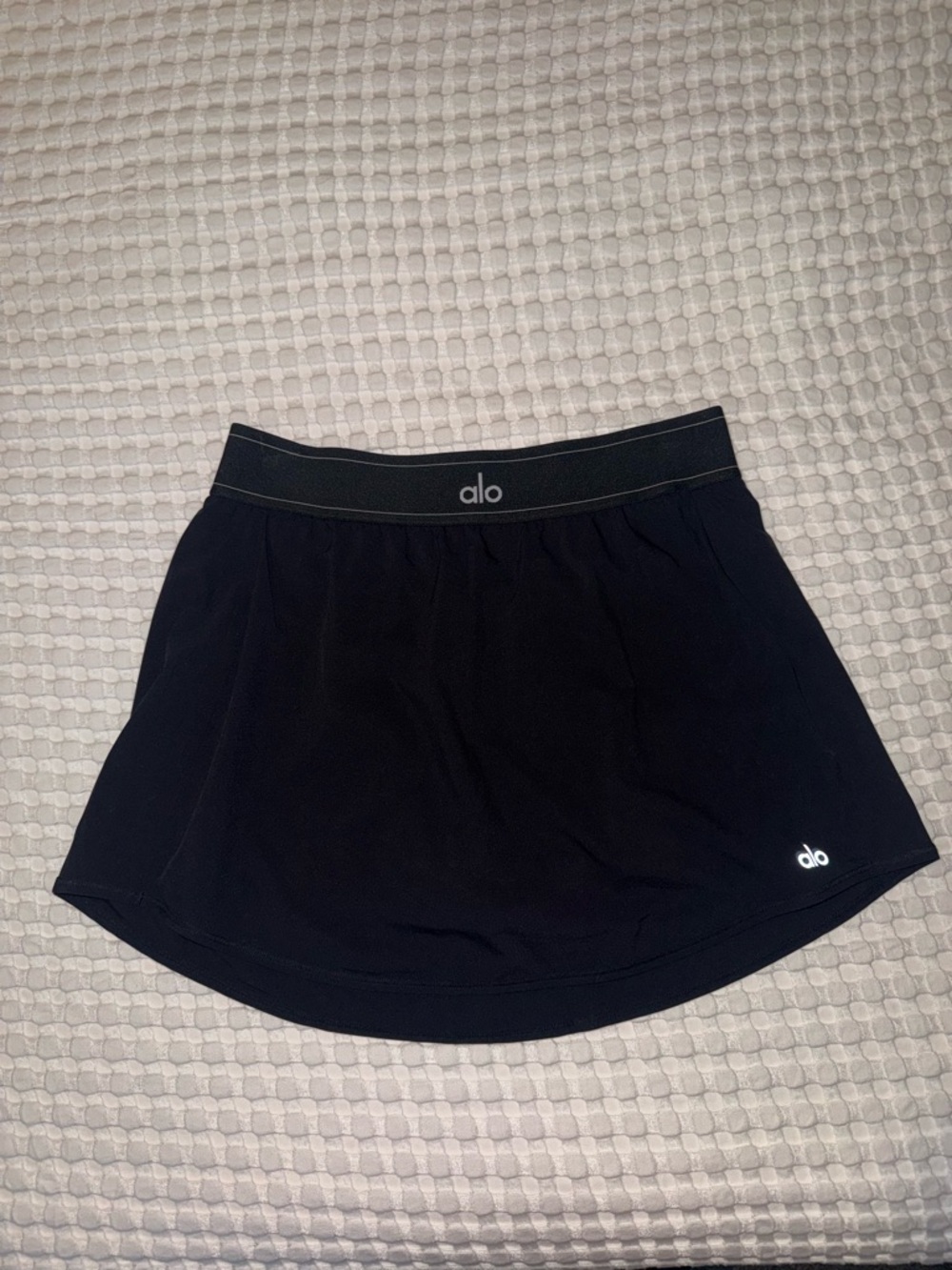 ALO Yoga Black Tennis Skirt